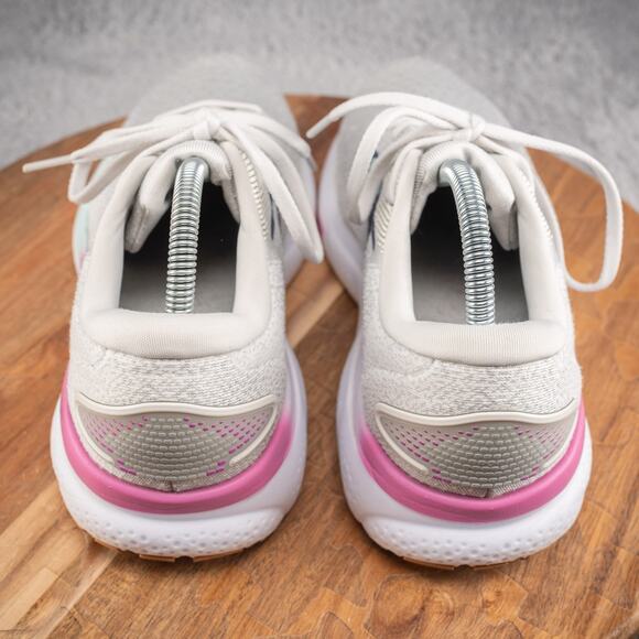 Brooks Ghost 16 Women 9.5 W Gray Mesh Athletic Running Sneakers Lace-Up Low Top - Picture 4 of 10